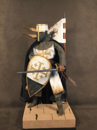 Custom 12 " Knight Of The Order Of The Holy Sepulchre Figure 1/6 Scale.