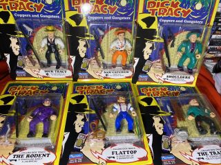 (vintage 1990) Playmates Toys Dick Tracy Coppers & Gangsters Action Figures (