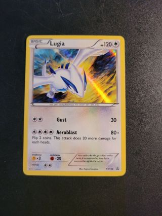 Lugia - Xy156 - Played Holo Black Star Promo Pokemon Card