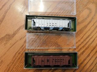 Aurora Postage Stamp Trains 4869 N Scale Southern & Union Pacific Hopper Car