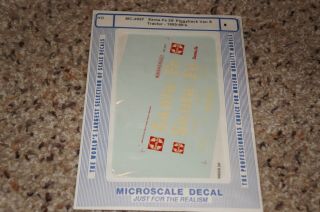 Microscale Decal Ho Mc - 4037 Santa Fe Trailer - 25 