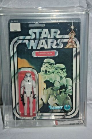 Vintage 1978 Kenner Star Wars 12 Back Stormtrooper Afa 60 Ex Moc Graded