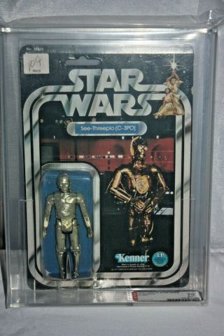 Vintage 1978 Kenner Star Wars 12 Back C - 3po Afa 70 Moc Graded Action Figure