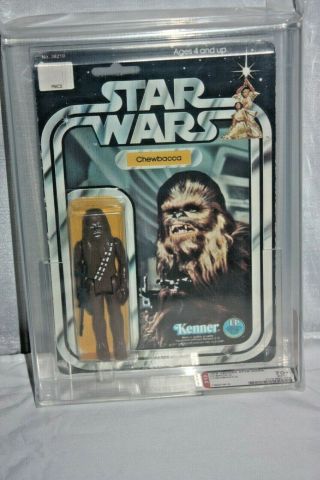 Vintage 1978 Kenner Star Wars 12 Back Chewbacca Afa 70,  Moc Graded