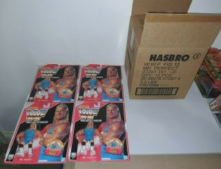 4 X Case Fresh Wwf Wwe Mr Perfect Hasbro Red Card With Outer Box,  This Is For 4