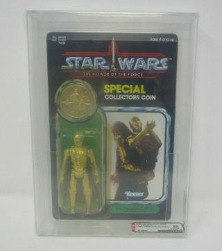 C - 3po Removable Limbs Potf Power Of The Force Star Wars 1985 Afa 85 Y - Nm,  Moc