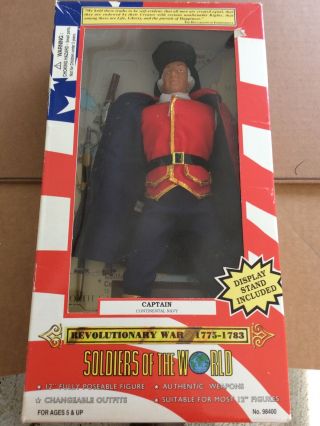 Soldiers Of The World Revolutionary War Continental Navy Captain Action Figure