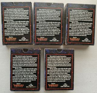 RAGE Werewolf: Apocalypse Trading Card Games 5 packs 300 cards Complete 3