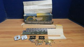 00 Scale Craft 2 Metal Wood Passenger Cars Parts To Complete 598495