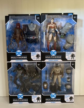 Dc Multiverse Mcfarlane Last Knight On Earth Build A Bane Complete Set In Hand✋