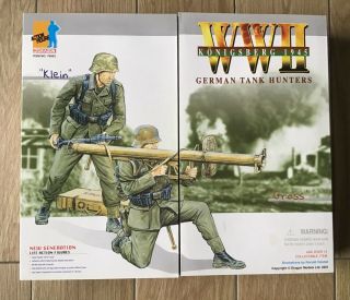 Dragon Wwii 12” Figures German Tank Hunters “klein And Gross” 70053 -
