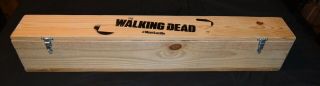 Walking Dead Negan Lucille Bat Rare Official Promo With Wooden Case Neegan