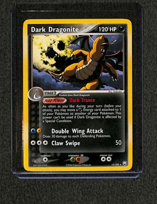 Dark Dragonite 15/109 Non - Holo Team Rocket Returns Rare 2004 Pokemon Card