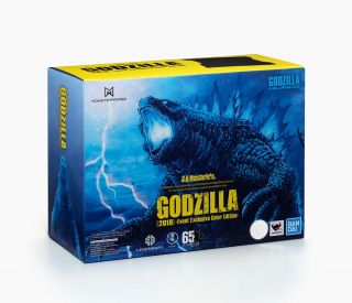Bandai Godzilla Event Exclusive Color Edition Blue S.  H.  Monsterarts 2019 Usa