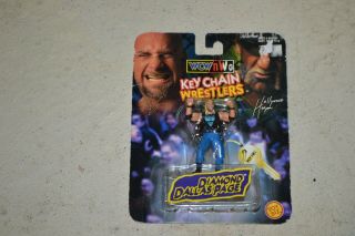 Wcw/nwo Diamond Dallas Page Toy Biz Keychain Wrestlers 3 " In Package