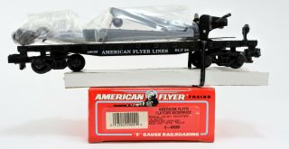 American Flyer S Scale 49009 Afl Flat Car With Derrick 49009