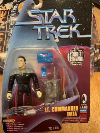 Star Trek Tng Target Exclusive Lt.  Commander Data Moc Playmates 1999