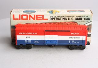 Lionel 6 - 9301 Us Mail Operating Boxcar - Without Mailbag Ex/box