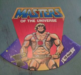 Vintage 1983 Masters Of The Universe He - Man Party Hats.  Set Of 2.