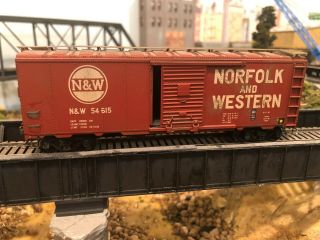 Kar - Line Ho Scale Norfolk & Western N&w,  Kadees,  Weathered 40 