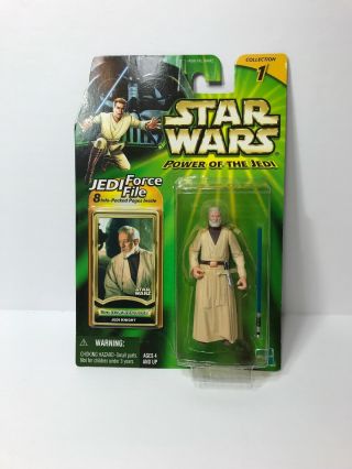 ‘00 Star Wars Power Of The Jedi Ben (obi Wan) Kenobi Jedi Knight Figure Hasbro
