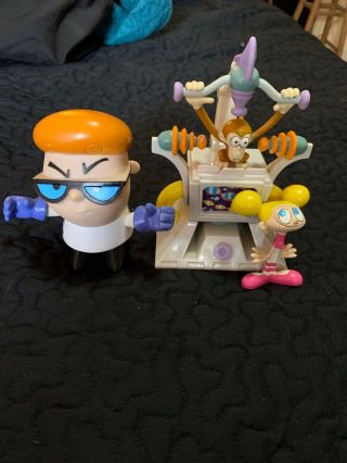 Dexters Laboratory Playset With Dee Dee And Monkey From Cartoon Network