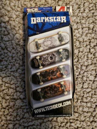 Tech Deck Darkstar 96mm Fingerboard Skateboard 4 Pack Vintage 2003