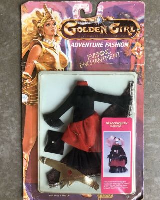 1984 Galoob Golden Girl 6 " Adventure Fashion Evening Enchantment - Dragon Queen