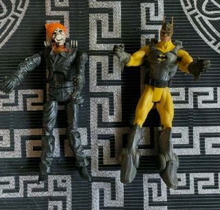 2x Rare Marvel Legends 2006 Hasbro Ghost Rider 6 " & Batman Mattel Tm & Dc Comics