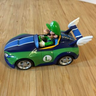 2011 Nintendo Wild Wing Luigi Pull Speed Race Car Mario Kart Wii Toy Great