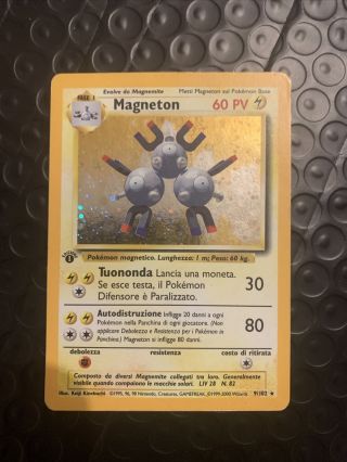 Pokémon - Magneton - Holo - 1a Edizione Set Base - Italiano