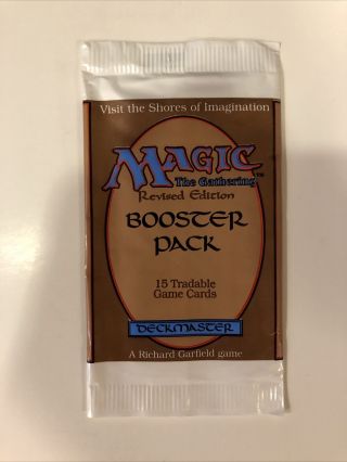 1994 Mtg Magic The Gathering Revised Booster Pack Opened Empty