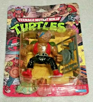 Playmates 1988 Teenage Mutant Ninja Turtles Bebop Action Figure Package