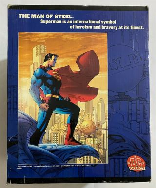 Dc Direct Superman Man Of Steel Jim Lee Full Size Statue Mib 0678/6500