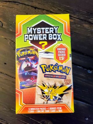 Pokemon Mystery Power Box - Vintage Pack Seeded 1:5 Not Factory Empty Box