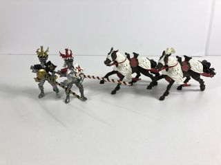 Safari Plastoy Jousting Knights And Horses Figures Medieval