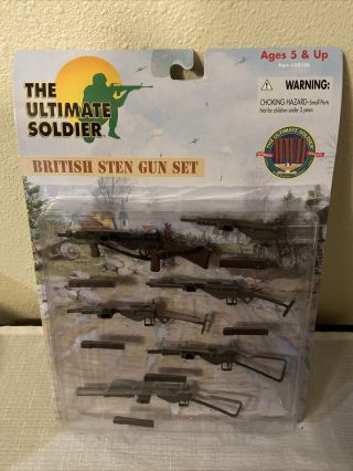 The Ultimate Soldier Wwii British Sten Gun Set 1/6 21st Century Un - Opened
