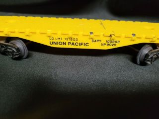 Lionel,  Union Pacific Flat Car Up9020,  O Gauge
