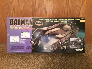 Vintage 1990 Batman Electronic Batmobile Lcd Game Tiger Electronics - Rare