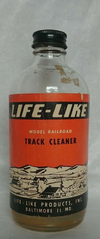 Vintage Life - Like Model Railroad Track Cleaner Containing About 6 Oz.  Of Fluid