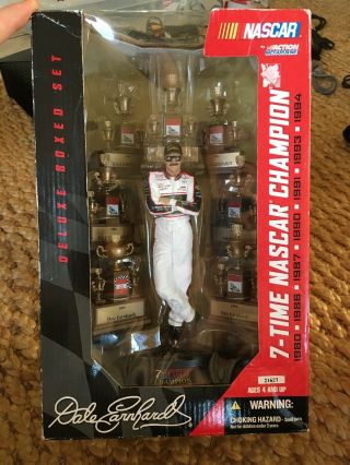 2004 Action Mcfarlane Dale Earnhardt Deluxe Boxed Set 7 Time Nascar Champion