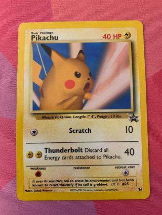 Pokemon Pikachu 26 Black Star Promo - Near