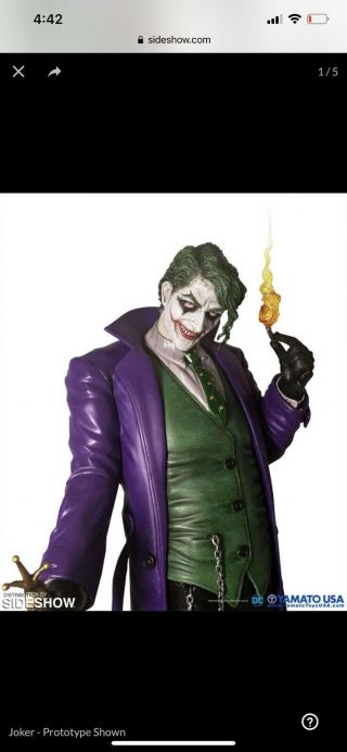 Sideshow The Joker By Luis Royo Polystone Statue Japanese Exclusive