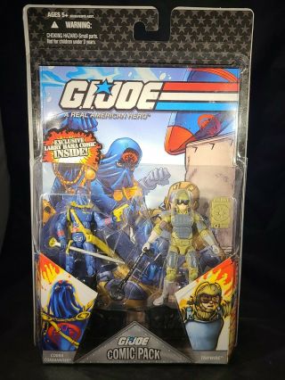 2008 Hasbro - G.  I.  Joe 25th Comic Pack - Cobra Commander & Tripwire