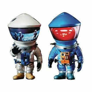 Star Ace Toys 2001:a Space Odyssey Defo Real Df Astronauts Silver & Blue Set -