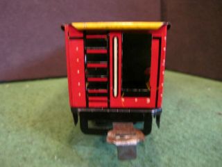 VINTAGE MARX TIN LITHO NORTHERN PACIFIC COAL CAR 554 (RED/ YELLOW) sharp 3