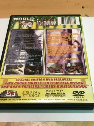 World of the Erotic Ape and Dream Witch Double Feature DVD 2