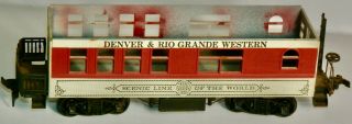Vintage Bachmann Ho Scale Denver & Rio Grande Western Passenger Car Incomplete