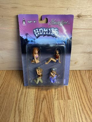 Homies Homie Girl Set 1 1:24 Scale Rare In Blister 2004 Baby Doll