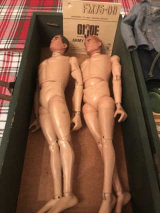 (2) Vintage Gi Joes 1964 With Clothes And Foot Locker 2